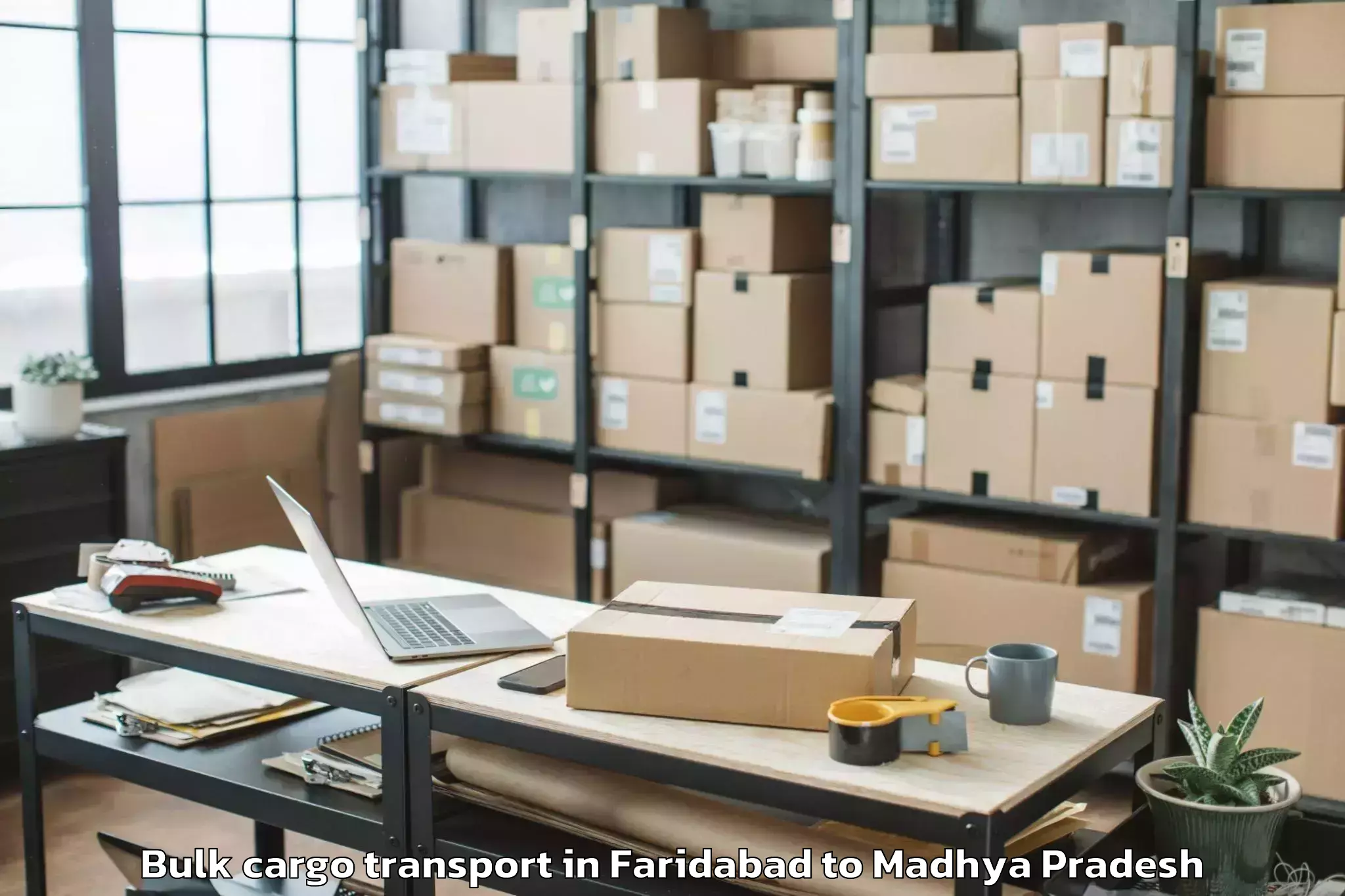 Hassle-Free Faridabad to Punasa Bulk Cargo Transport